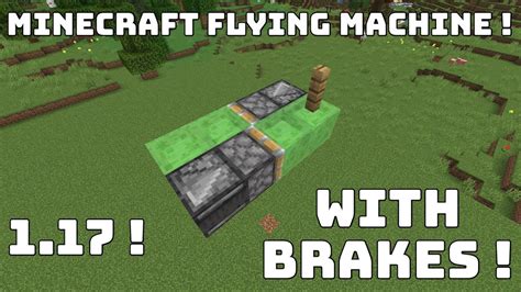 Minecraft flying machine with brakes 1.17 | - YouTube