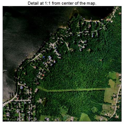 Aerial Photography Map of Winthrop, ME Maine