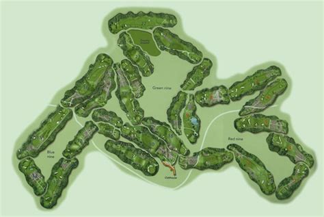 Course Layout :: St Georges Hill Golf Club