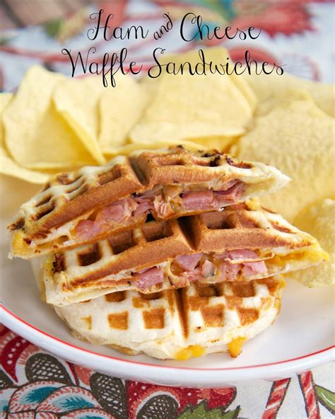 Ham & Cheese Waffle Sandwiches | Plain Chicken