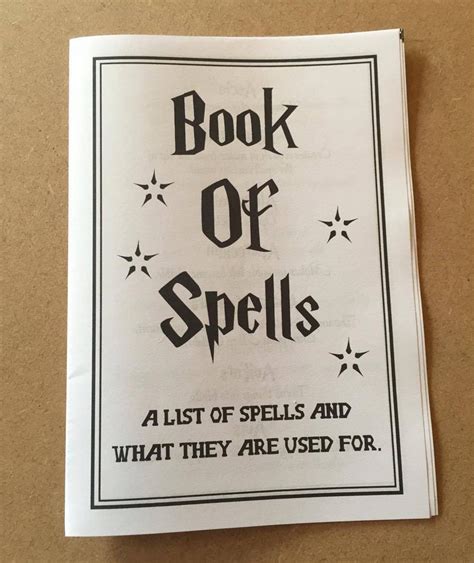 Best printable harry potter spells | Tristan Website