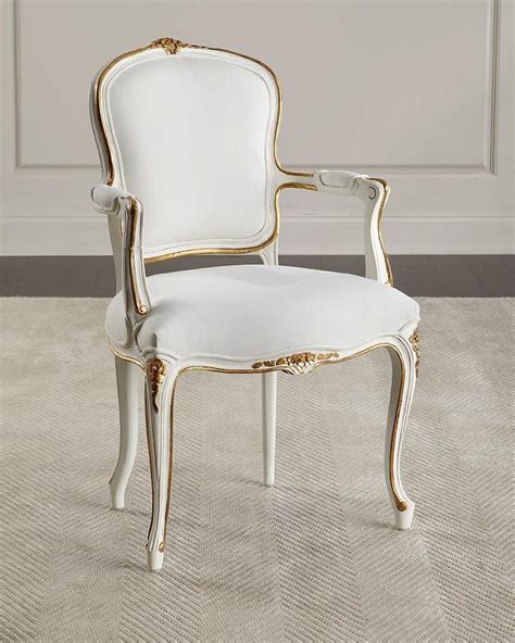 White And Gold Accent Chair / Striped Armchair Gold Black White A B ...