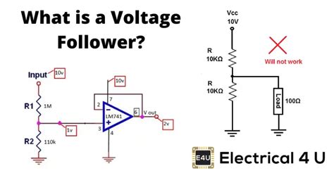 Voltage Follower OP Amplifier: What is it? (Gain & Circuit Diagram ...