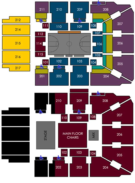 Seating Chart | Adams Event Center | Missoula, Montana