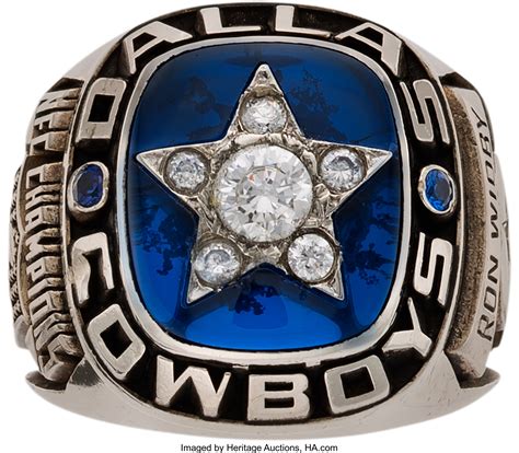 1971 Dallas Cowboys NFL Championship Ring Presented to Ron Widby. | Lot ...