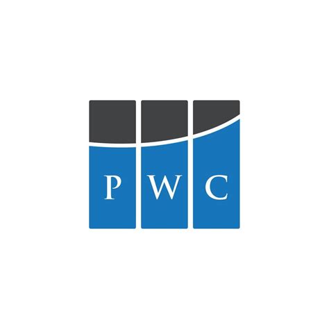 PWC letter logo design on WHITE background. PWC creative initials letter logo concept. PWC ...