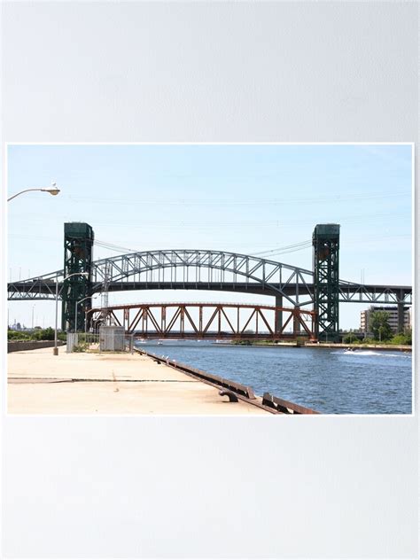 "Burlington Skyway Bridge, Burlington Canal and Lift bridge in Ontario, Canada." Poster for Sale ...