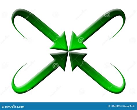 Green Arrow Logo Royalty Free Stock Photo - Image: 11841435