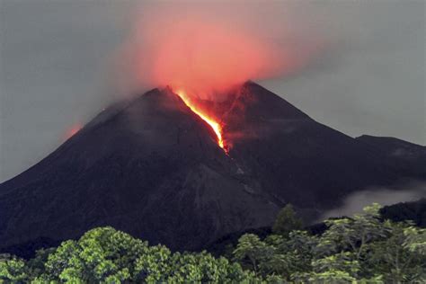 Lava Flows as Indonesia’s Mount Merapi Continues to Erupt