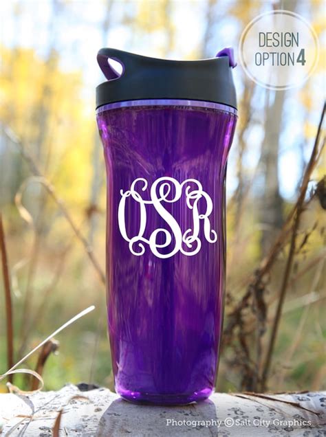 Water Bottle Monogram Sticker Stainless Tumbler Monogram | Etsy