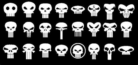 The Punisher Logos | Punisher, Punisher logo, Punisher tattoo