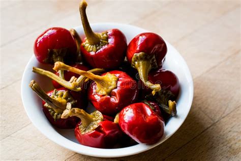 Pickled Cherry Pepper Pickles in Bowl. Stock Image - Image of pepper, pickled: 101478595