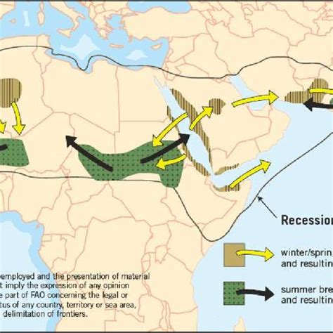 Migration of desert locust | Download Scientific Diagram