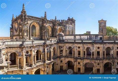 Medieval Templar Castle in Tomar Stock Photo - Image of place, building ...