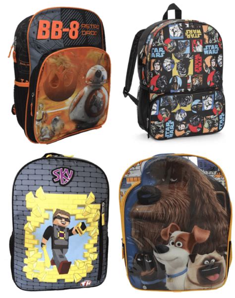 Kids' 16" Character Backpacks - 2 for $7.48