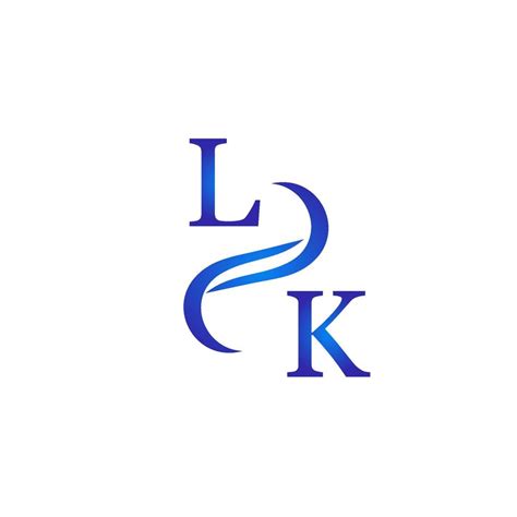 LK blue logo design for your company 11579756 Vector Art at Vecteezy