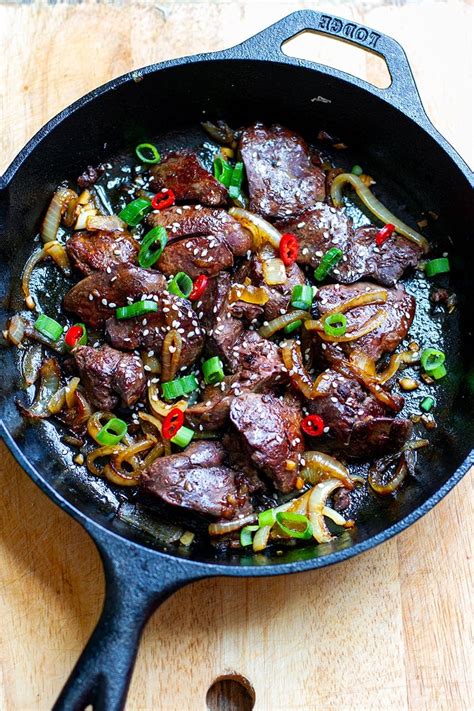 Asian-Style Chicken Livers & Onions – Recipe OCean