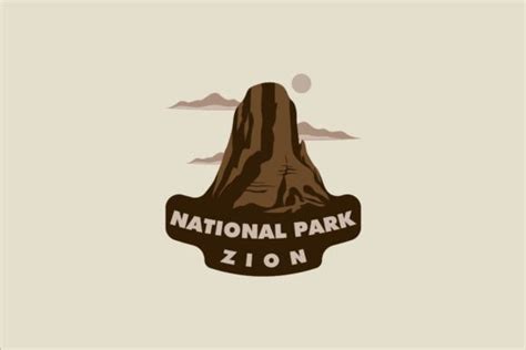 Zion National Park Logo Vintage Vector Graphic by uzumakyfaradita ...