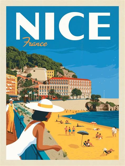 Anderson Design Group – World Travel – France: Nice | Retro travel poster, Travel posters ...