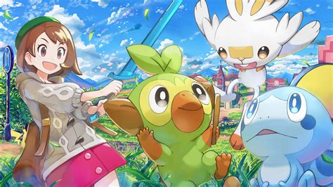 Pokemon Sword and Shield, Grookey, Sobble, Scorbunny, Female, Pokemon ...