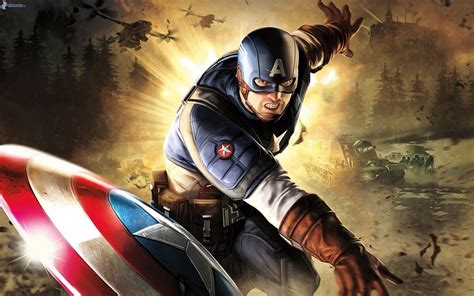 Marvel Super Hero Captain America First Avenger Desktop Hd Wallpaper