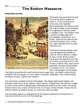 Boston Massacre Illustration Analysis by The History Geek Shoppe