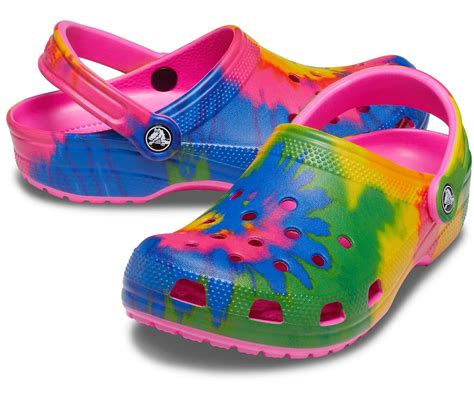 Crocs™ Electric Pink / Multi Classic Tie-dye Graphic Clog - Lyst