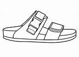Strap Sandals Coloring Page  Free Printable Pages sketch template