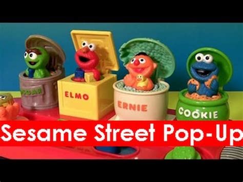 Sesame Street Pop Up Pals Surprise Cookie Monster & Elmo + Educational ...