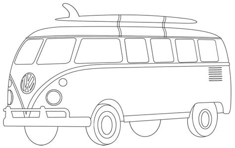 Vw Bus Coloring Pages | Coloring Pages