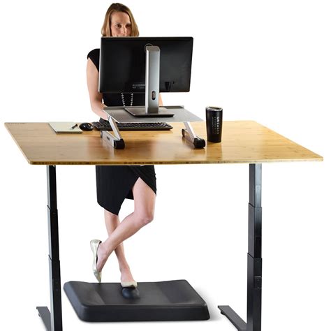 The Active Standing Desk Mat - Hammacher Schlemmer