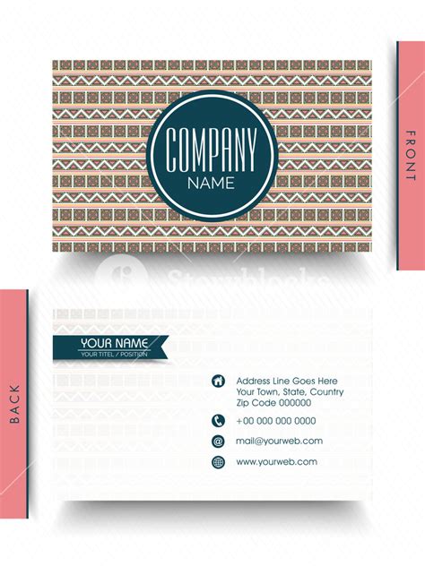 Front and back side presentation of a creative business card design for your company and ...