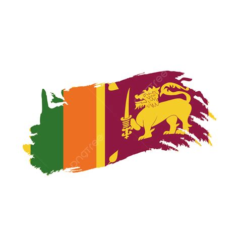 Sri Lanka Flag With Waving Brush Stroke Clipart Hd Images, Sri Lanka ...