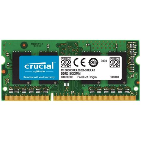 RAM DDR3L Laptop 16GB Crucial 1600Mhz (PC3L 12800 SODIMM 1.35V ...