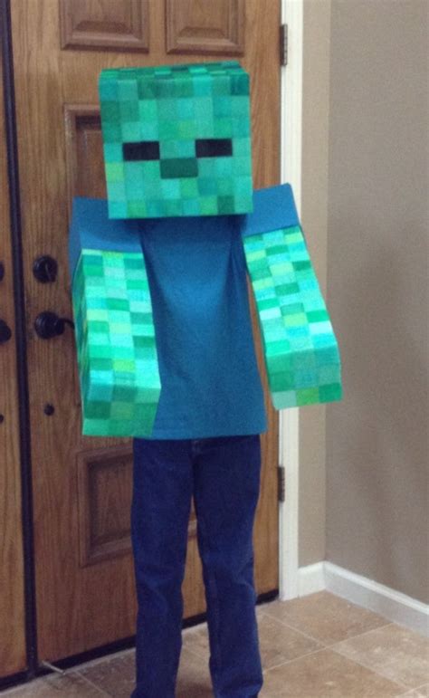 Easy "No Sew" Soft Minecraft Zombie Costume. : 14 Steps (with Pictures ...