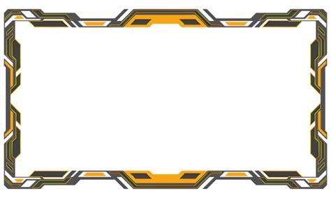 Futuristic Gaming Border PNG Transparent Images Free Download | Vector ...