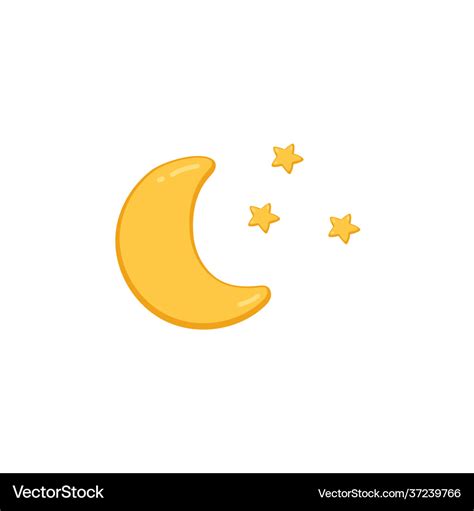 Cartoon Moon And Stars