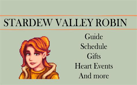 Stardew Valley Robin: about axe, gifts, location and more | Stardew valley