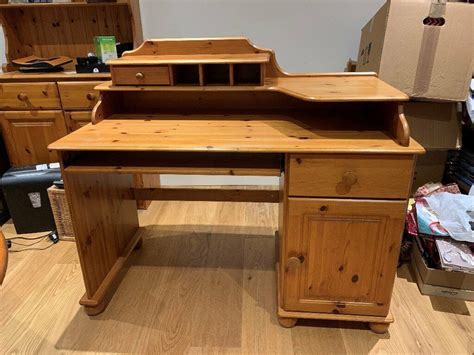 Pine Computer Desk | in Ashtead, Surrey | Gumtree