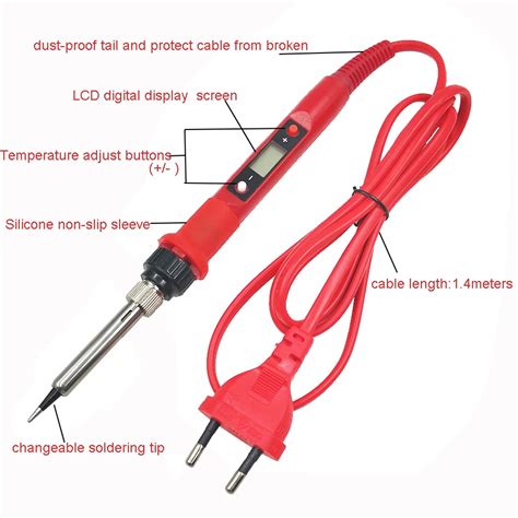 Buy60W/80W Electric soldering iron temperature adjustable 220V 110V ...