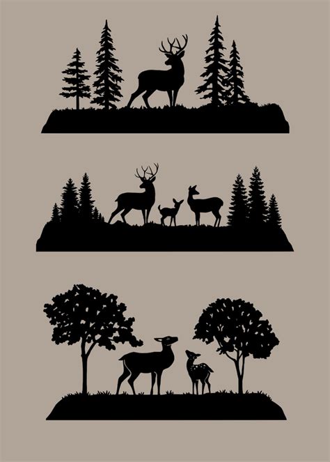 Deer Bundle SVG Deer Scene Svg Dear Head SVG Buck Svg - Etsy