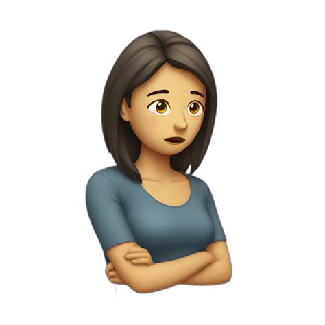 depressed woman | AI Emoji Generator