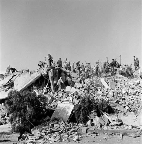 Earthquake Aftermath in Agadir, Morocco, in March 1960. – Bygonely