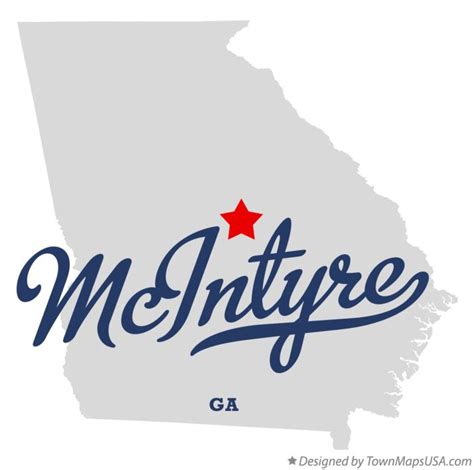 Map of McIntyre, GA, Georgia