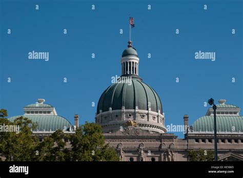 Indiana State Capital Building / Dome , Indianapolis, Indiana USA Stock ...