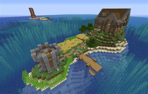 Minecraft island house - natfiko