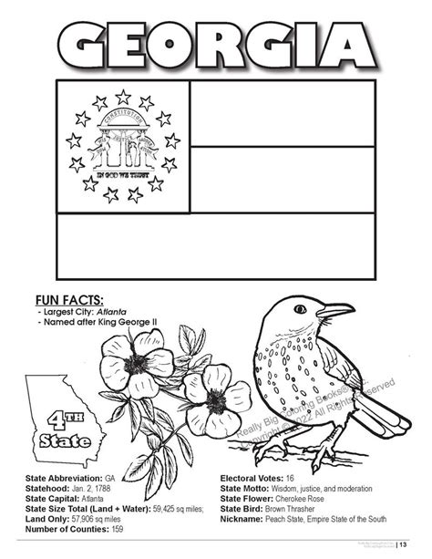 Georgia State Symbols Coloring Pages Coloring Pages | The Best Porn Website