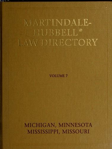 Martindale-Hubbell law directory | Open Library