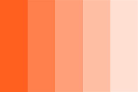 Neon Orange Color Palette