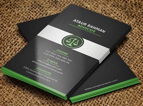 Free Lawyer Business Card Template :: Behance